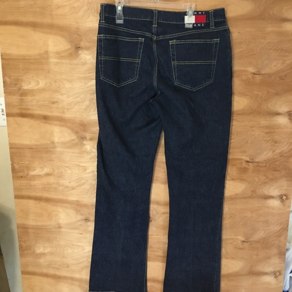 Tommy Hilfiger Womens dark blue jeans sz 13 High - Picture 2 of 7